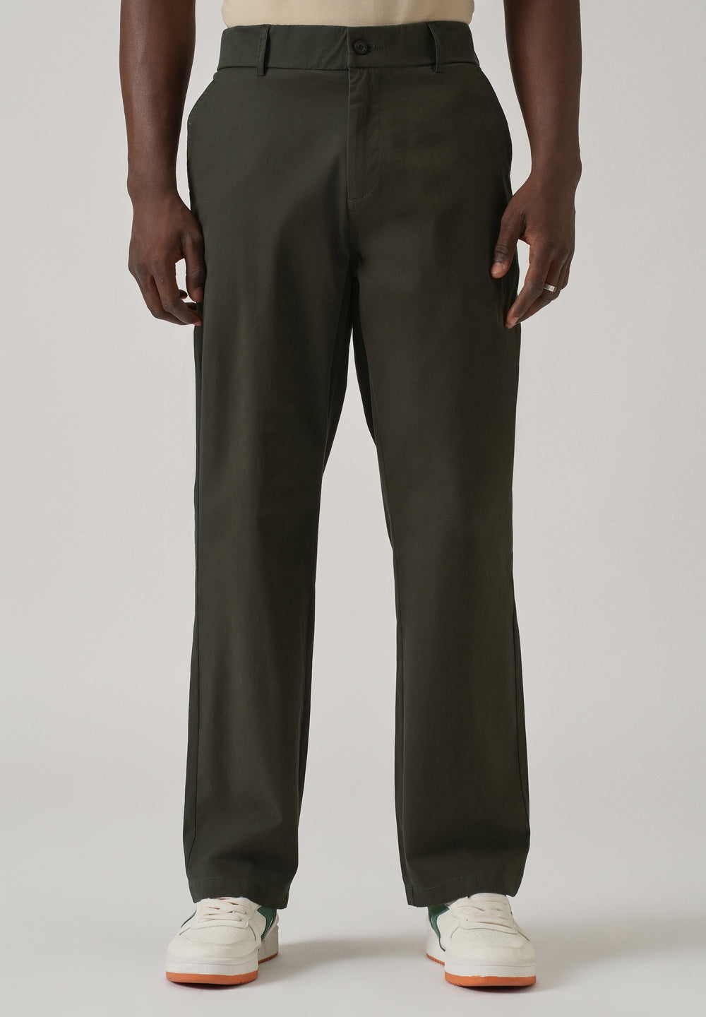 Baggy Fit Fern Green Chinos