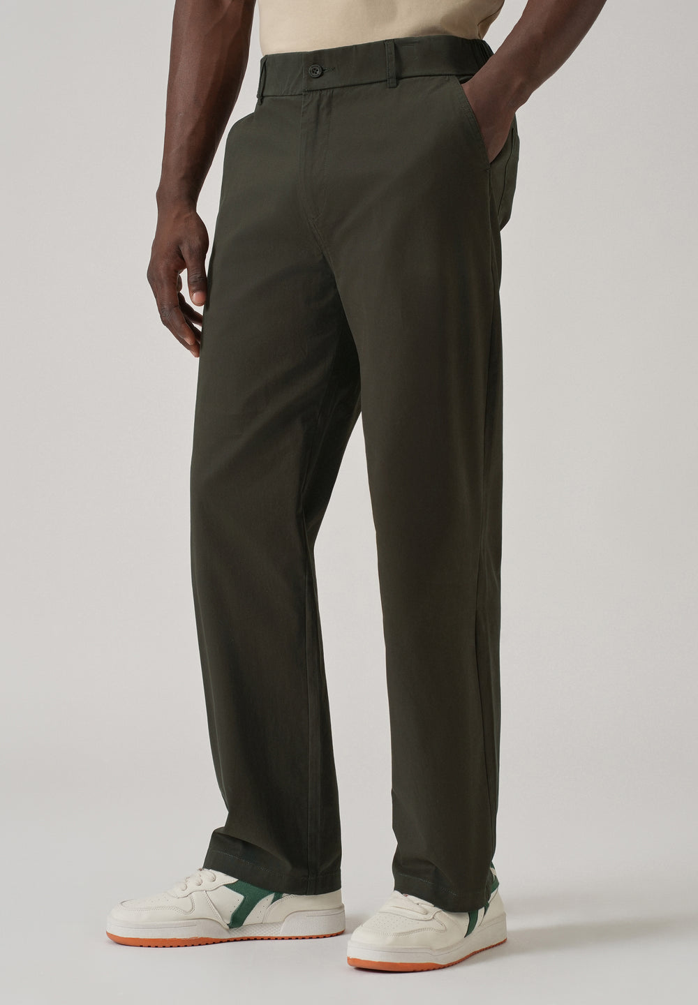 Baggy Fit Fern Green Chinos