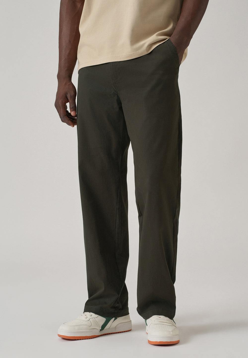 Baggy Fit Fern Green Chinos