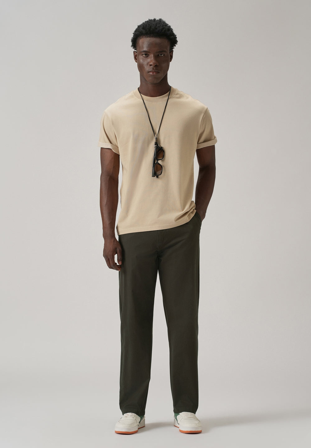Baggy Fit Fern Green Chinos