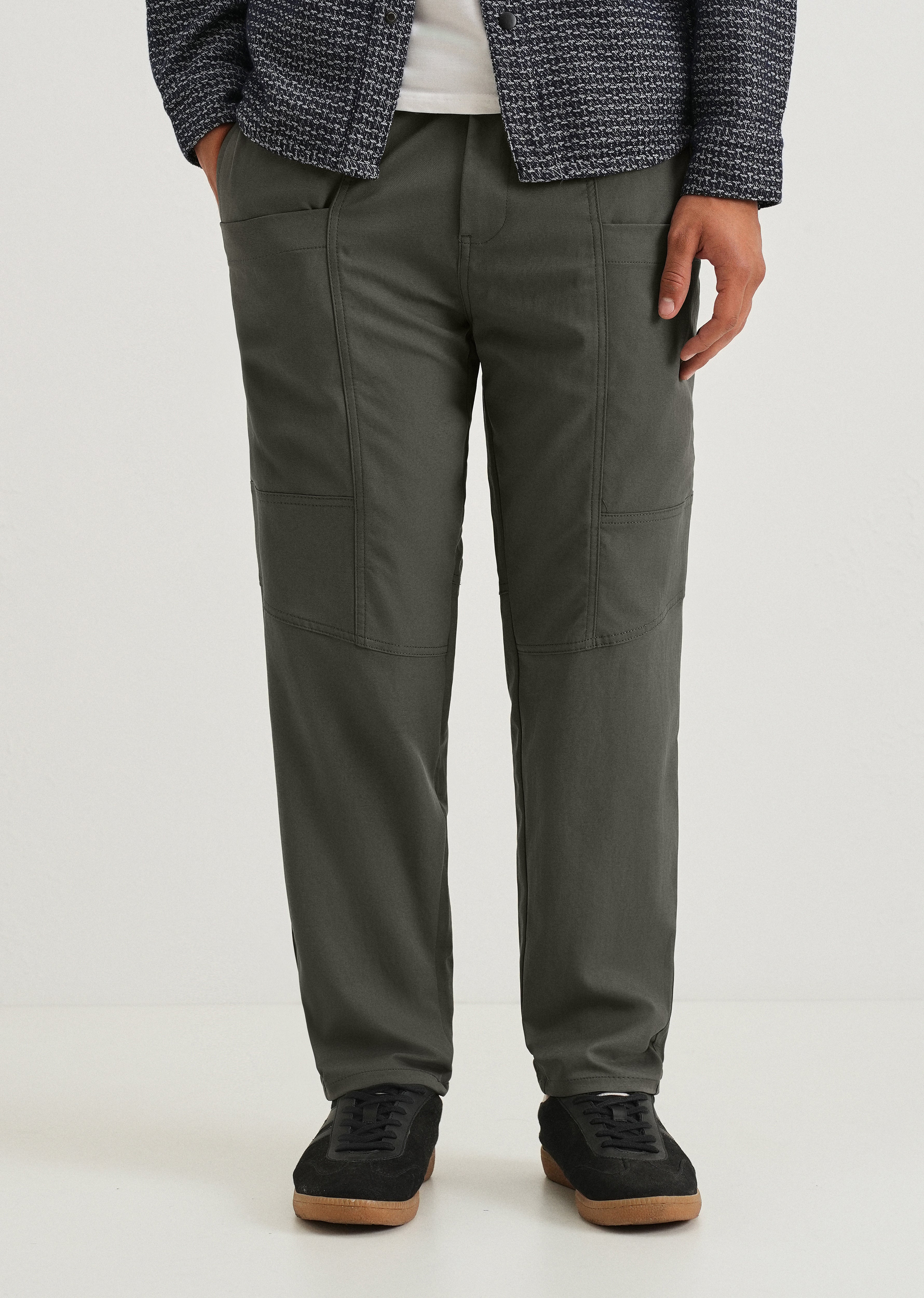 Fern Green Drawstring Panel Cargo