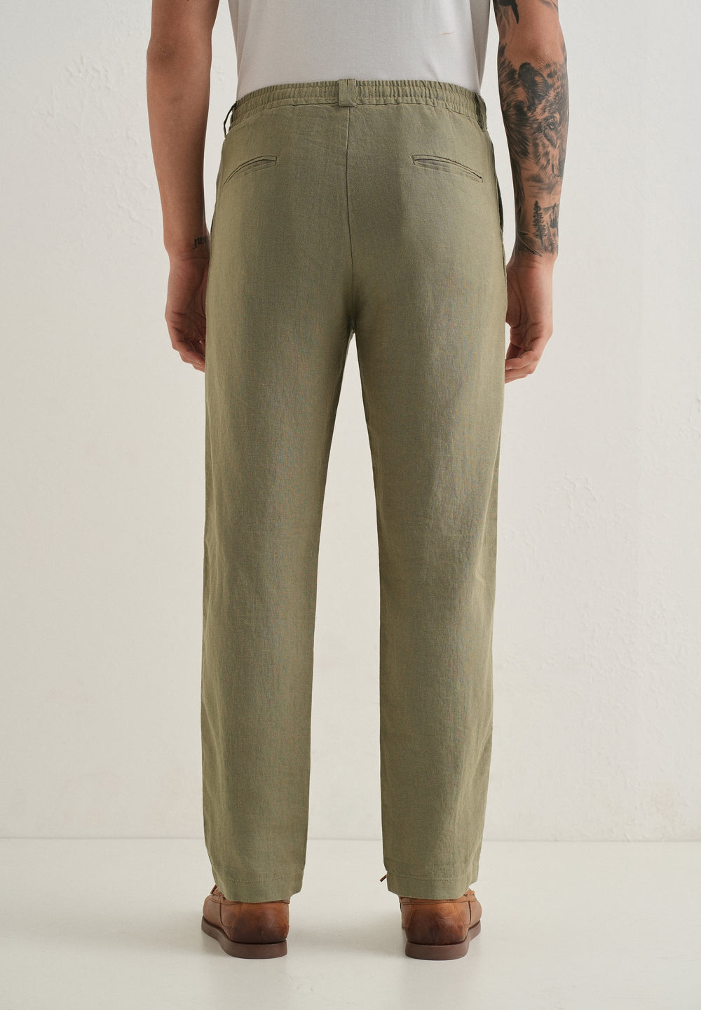 Fern Green Linen Pant