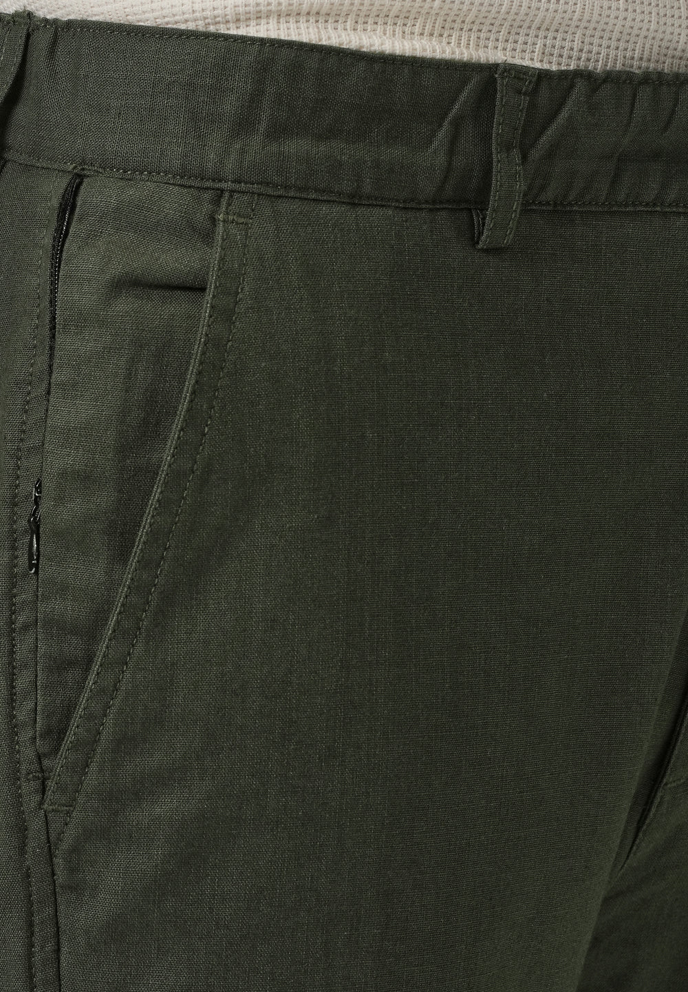 Fern Green Cotton Trouser