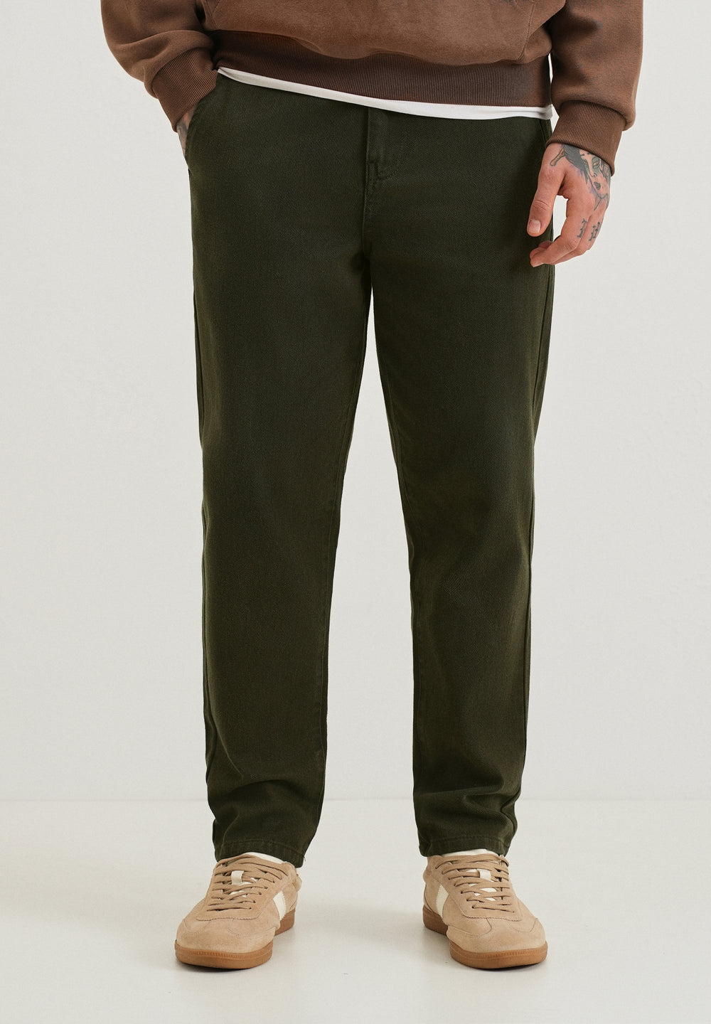 Fern Olive Drill Denim
