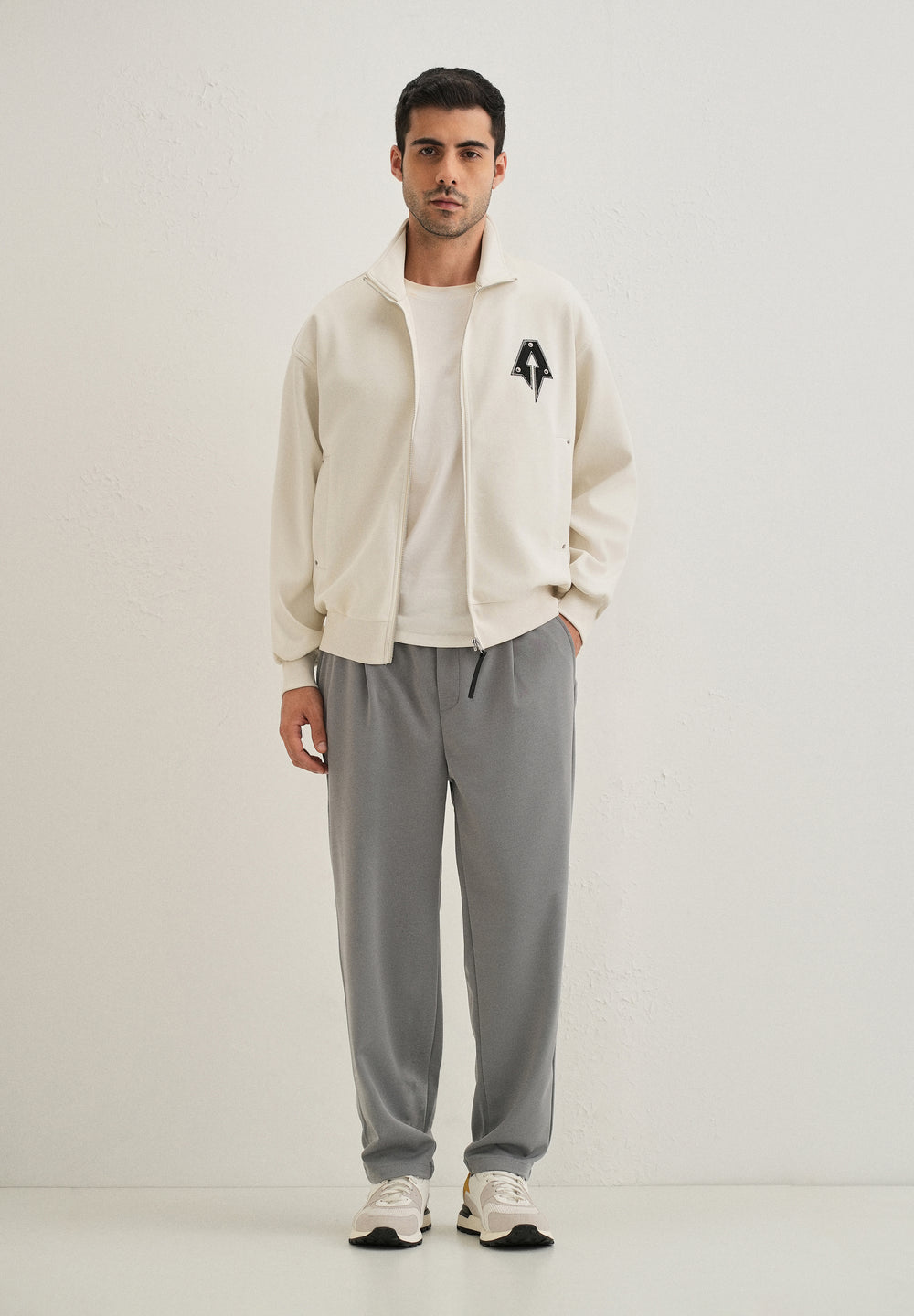 Flexi Ash Grey Korean Trouser