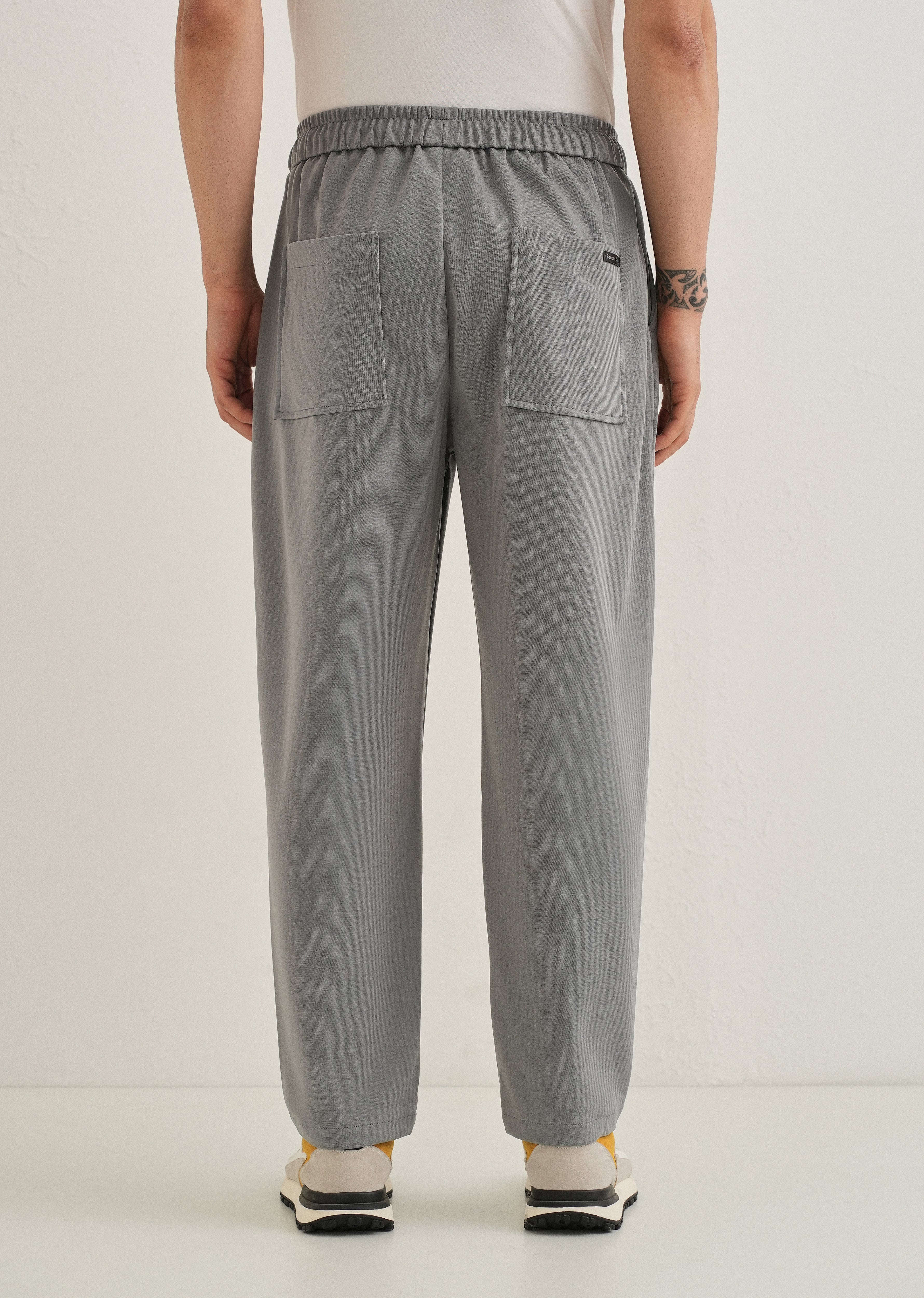 Flexi Ash Grey Korean Trouser