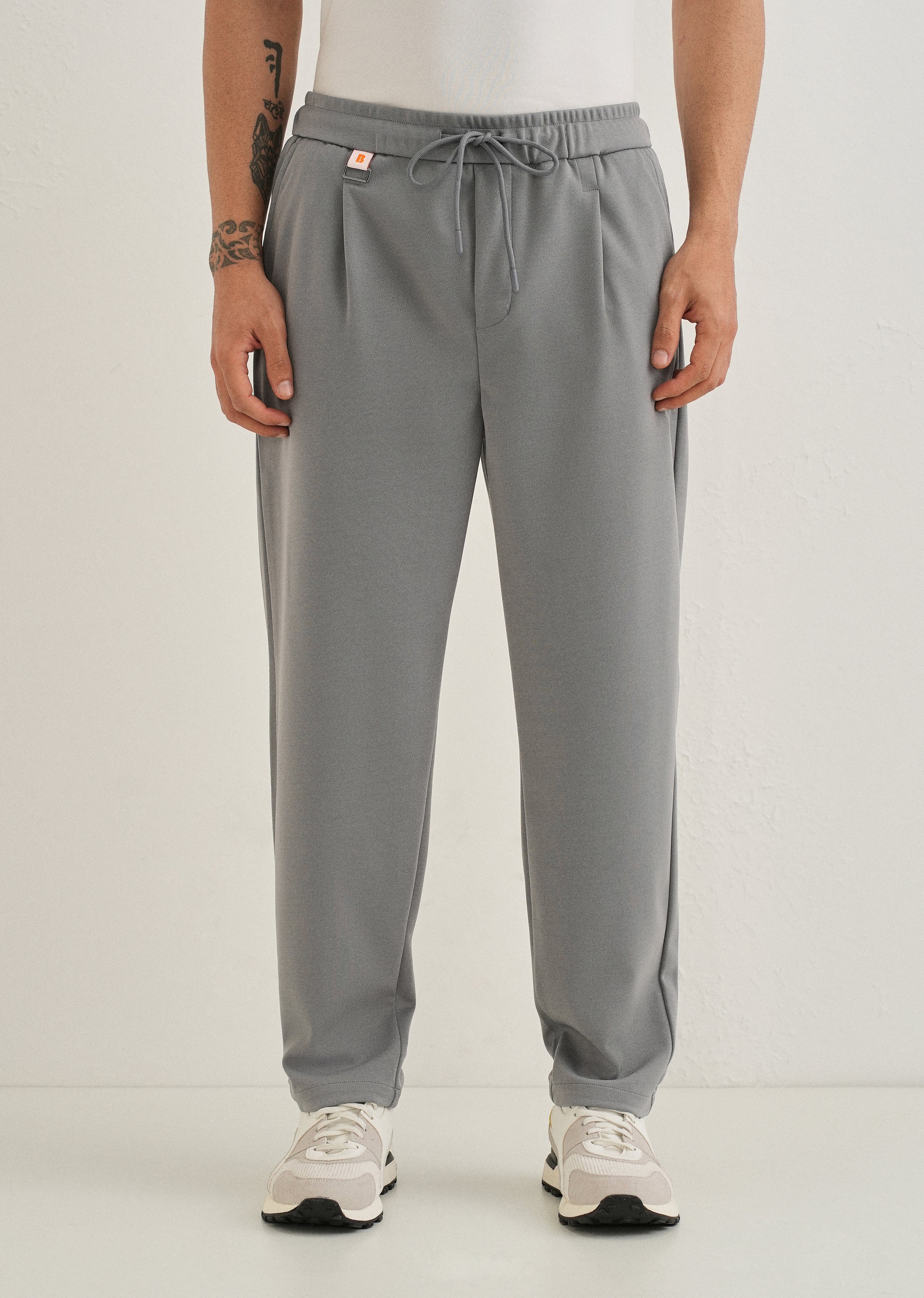 Flexi Ash Grey Korean Trouser
