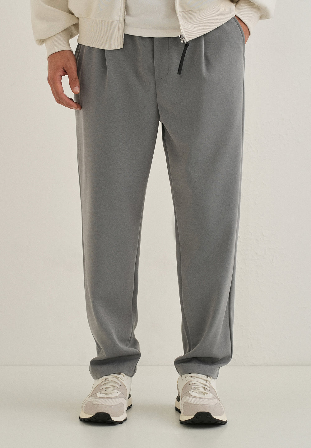 Flexi Ash Grey Korean Trouser