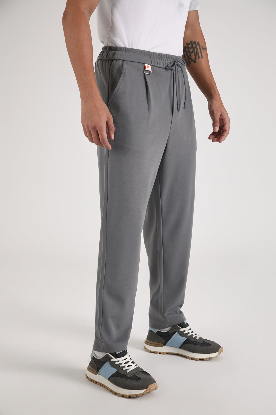 Flexi Ash Grey Korean Trouser