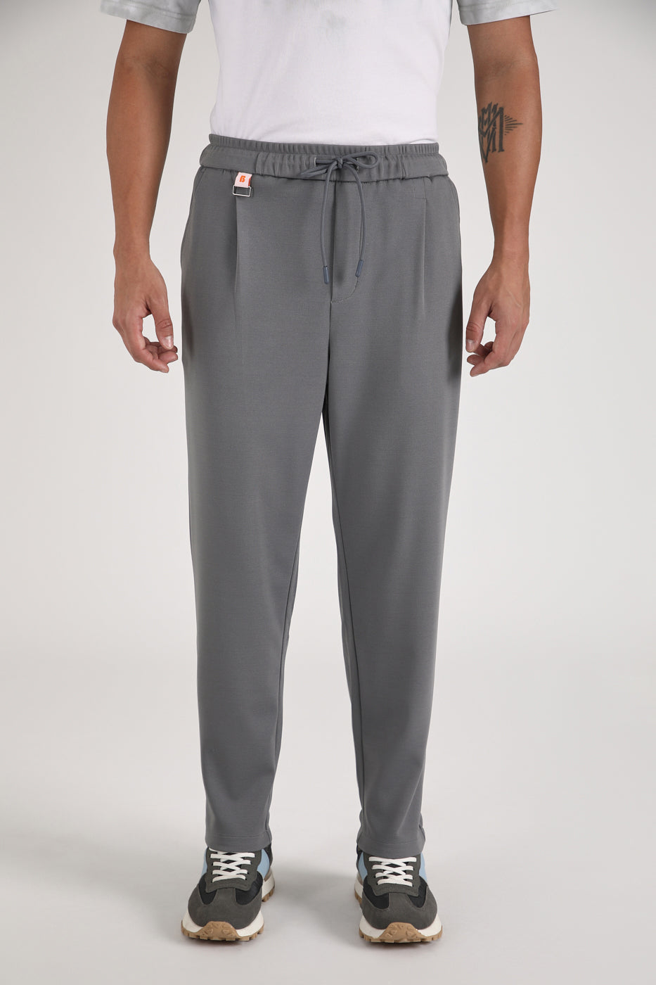 Flexi Ash Grey Korean Trousers