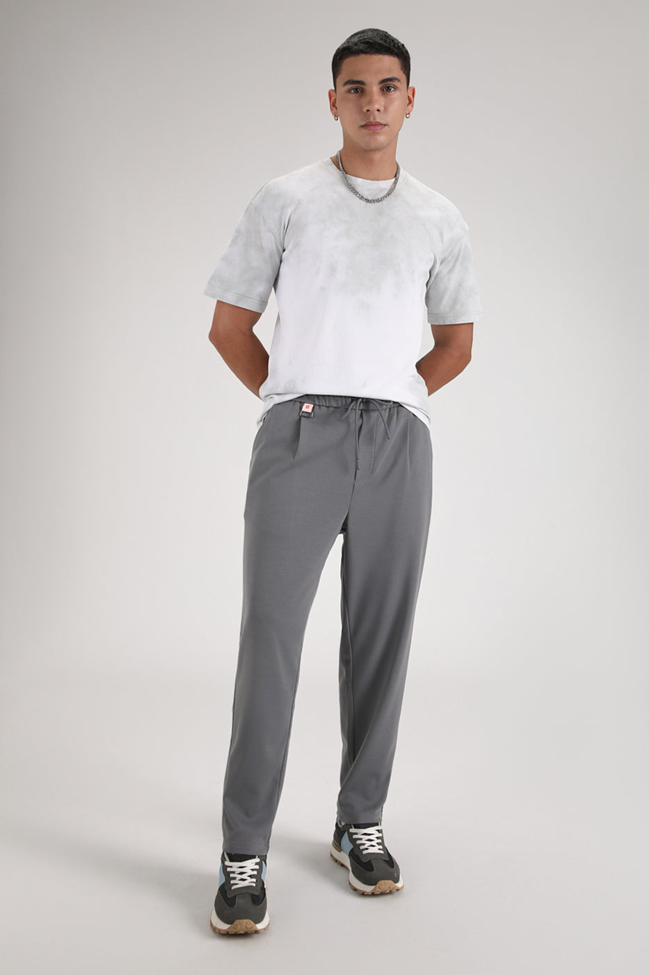 Flexi Ash Grey Korean Trousers