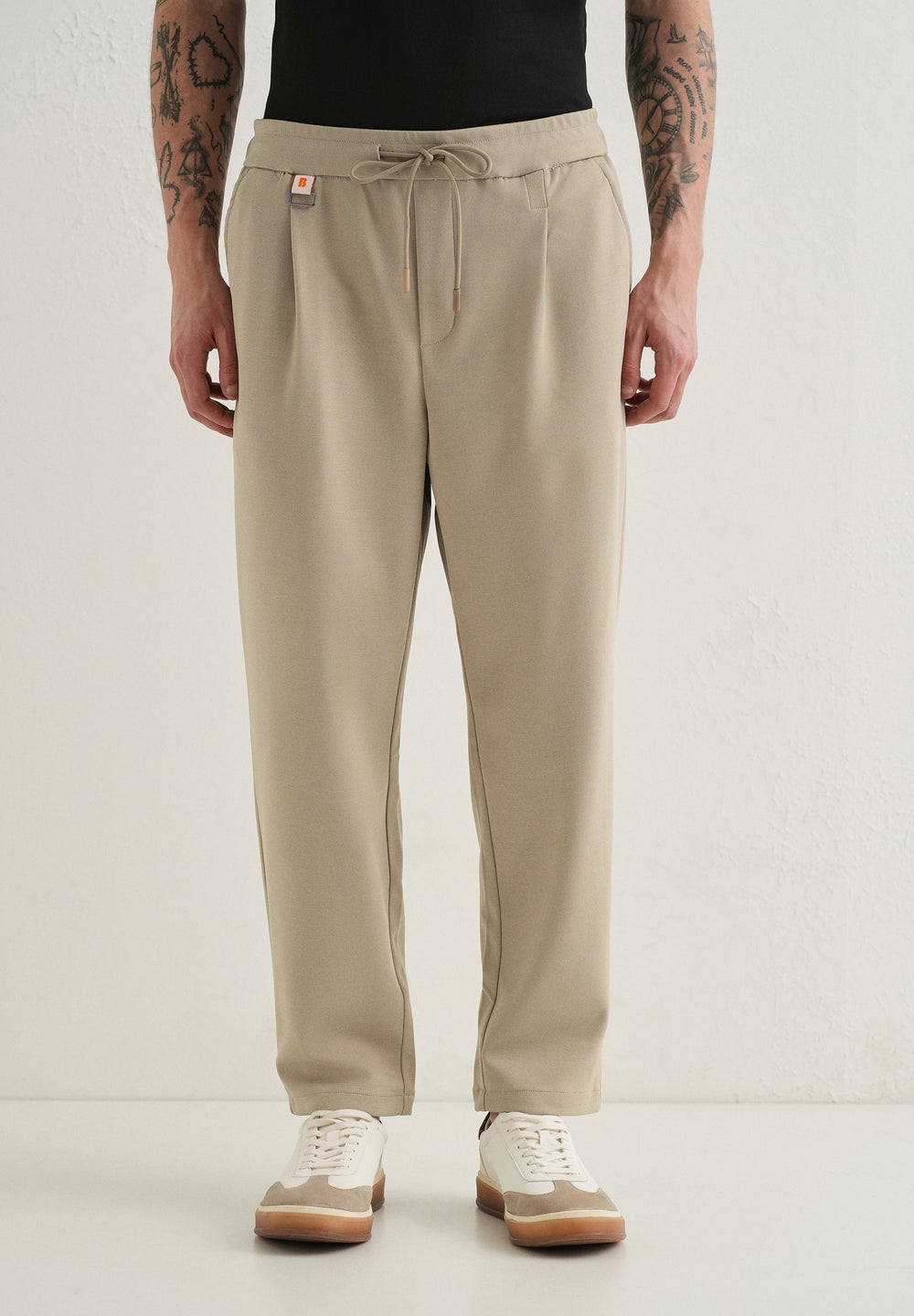 Flexi Beige Korean Trouser