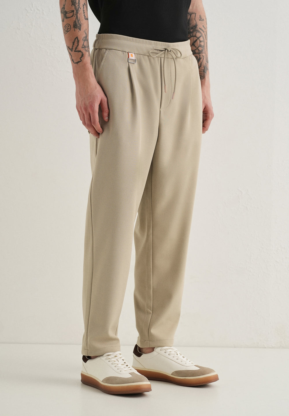 Flexi Beige Korean Trouser
