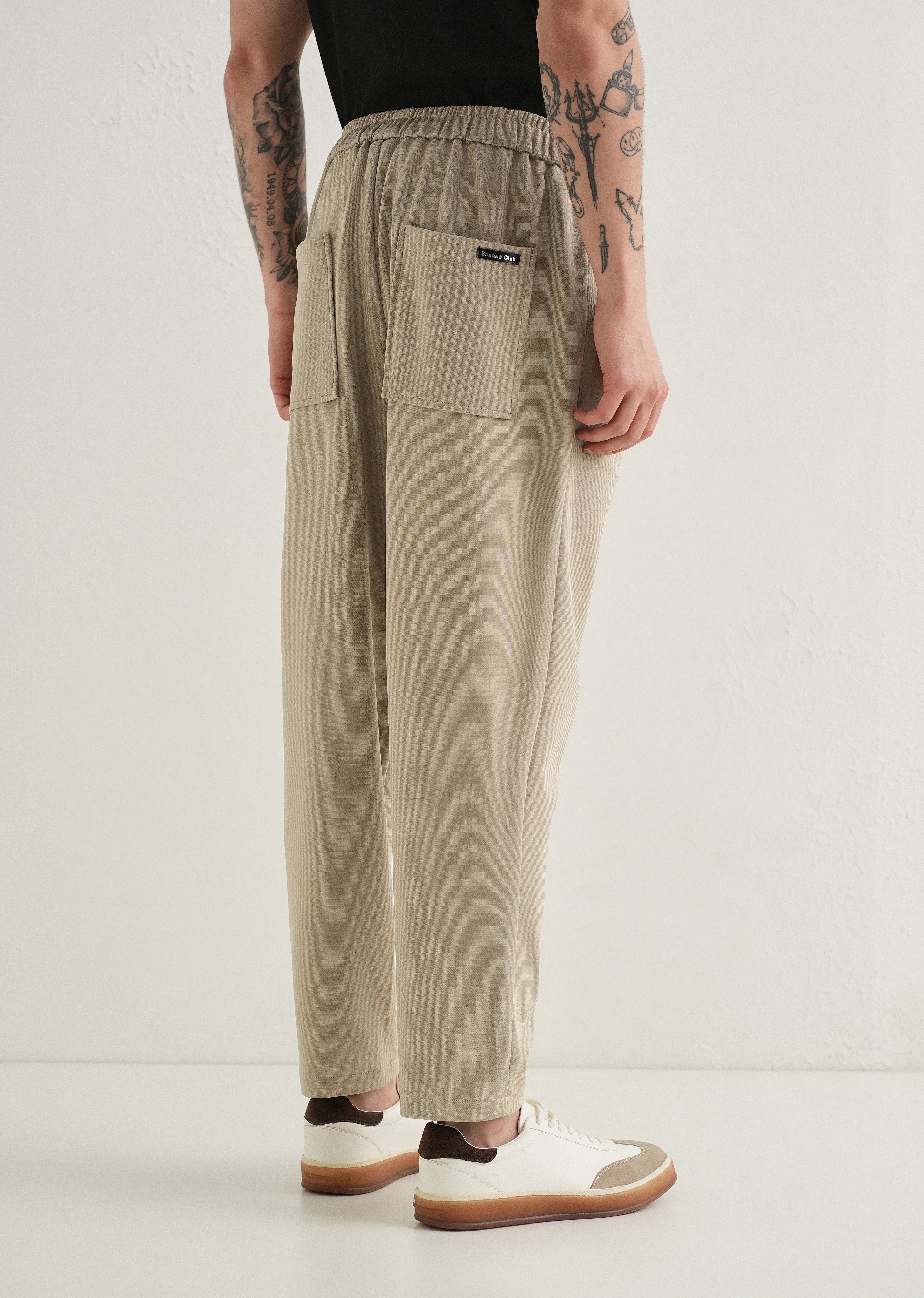 Flexi Beige Korean Trouser
