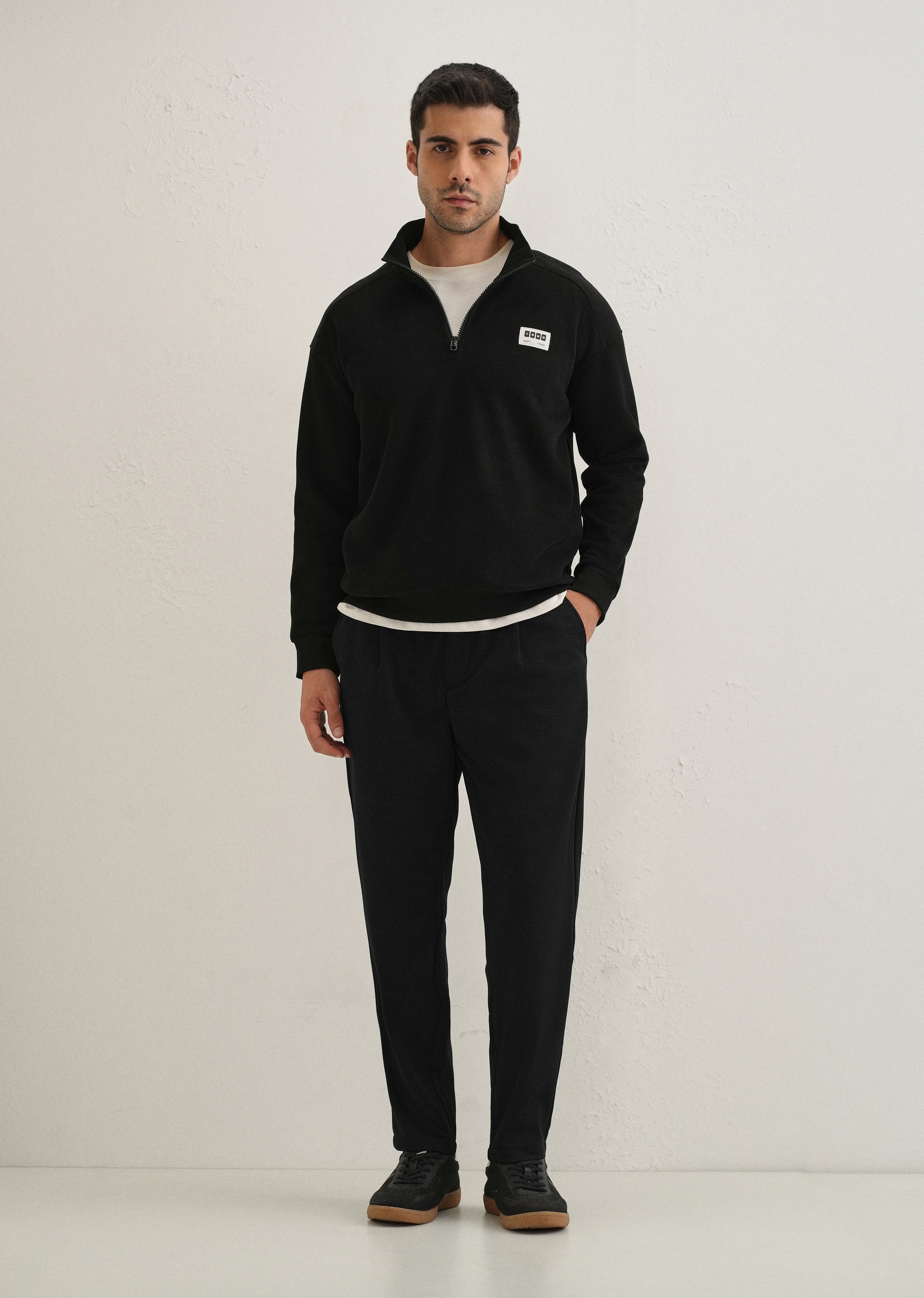 Flexi Black Korean Trouser