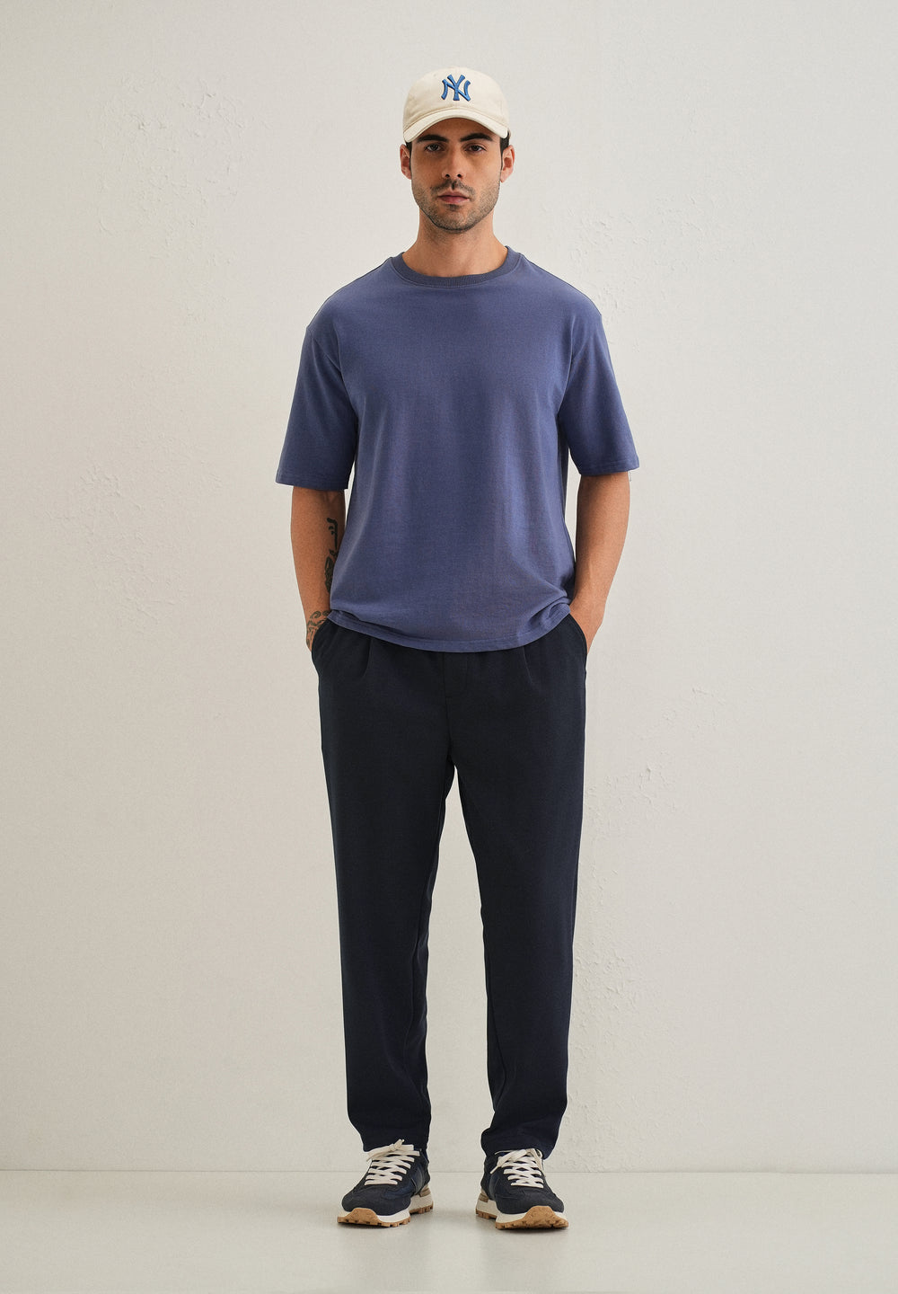 Flexi Dark Blue Korean Trouser