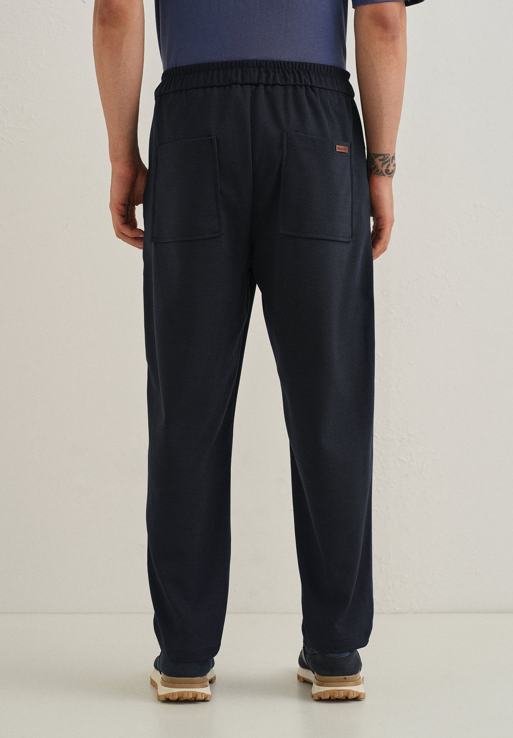 Flexi Dark Blue Korean Trouser