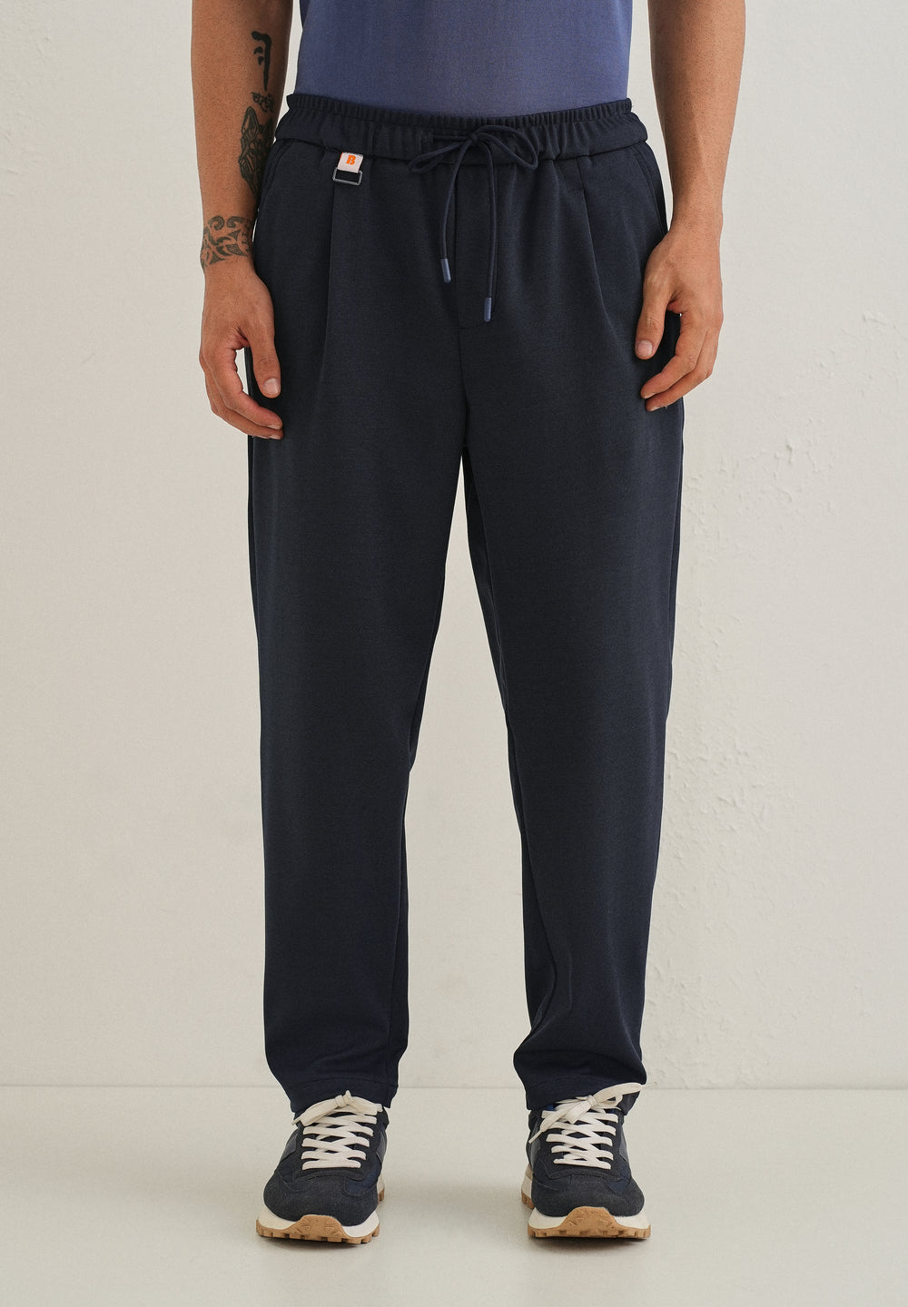 Flexi Dark Blue Korean Trouser
