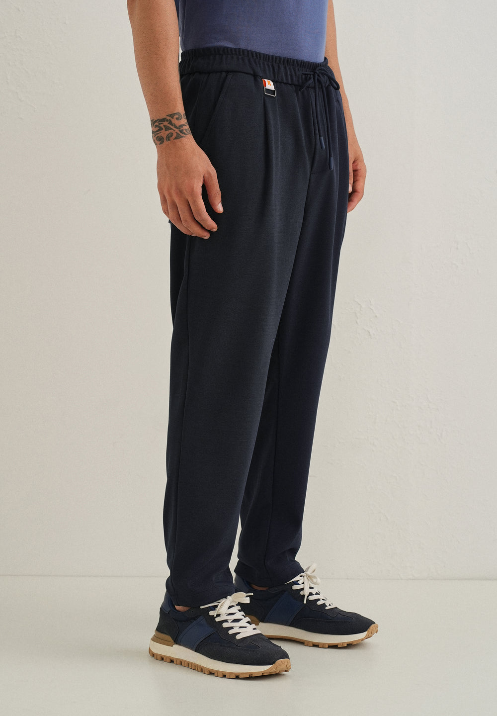 Flexi Dark Blue Korean Trouser