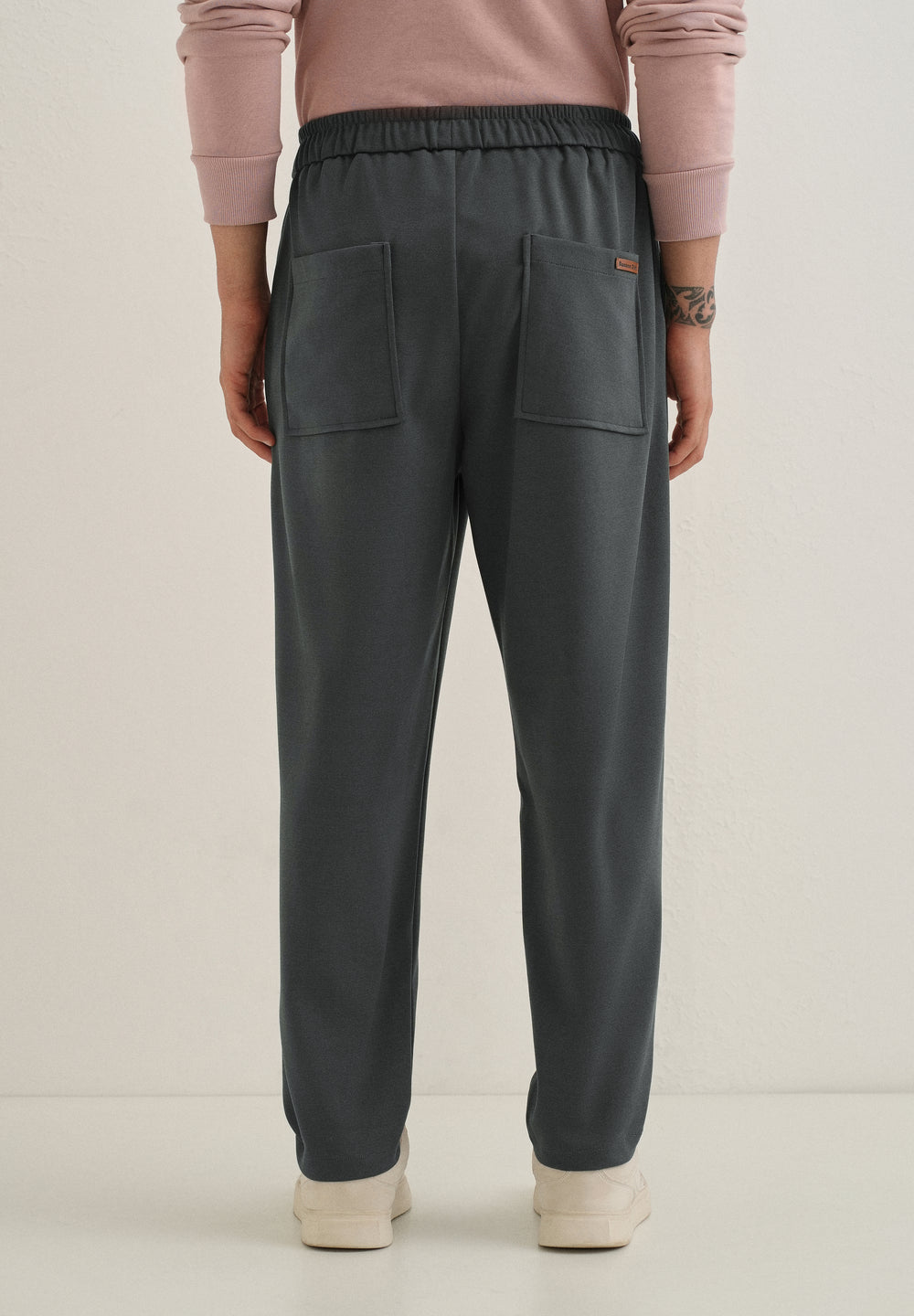 Flexi Dark Grey Korean Trouser