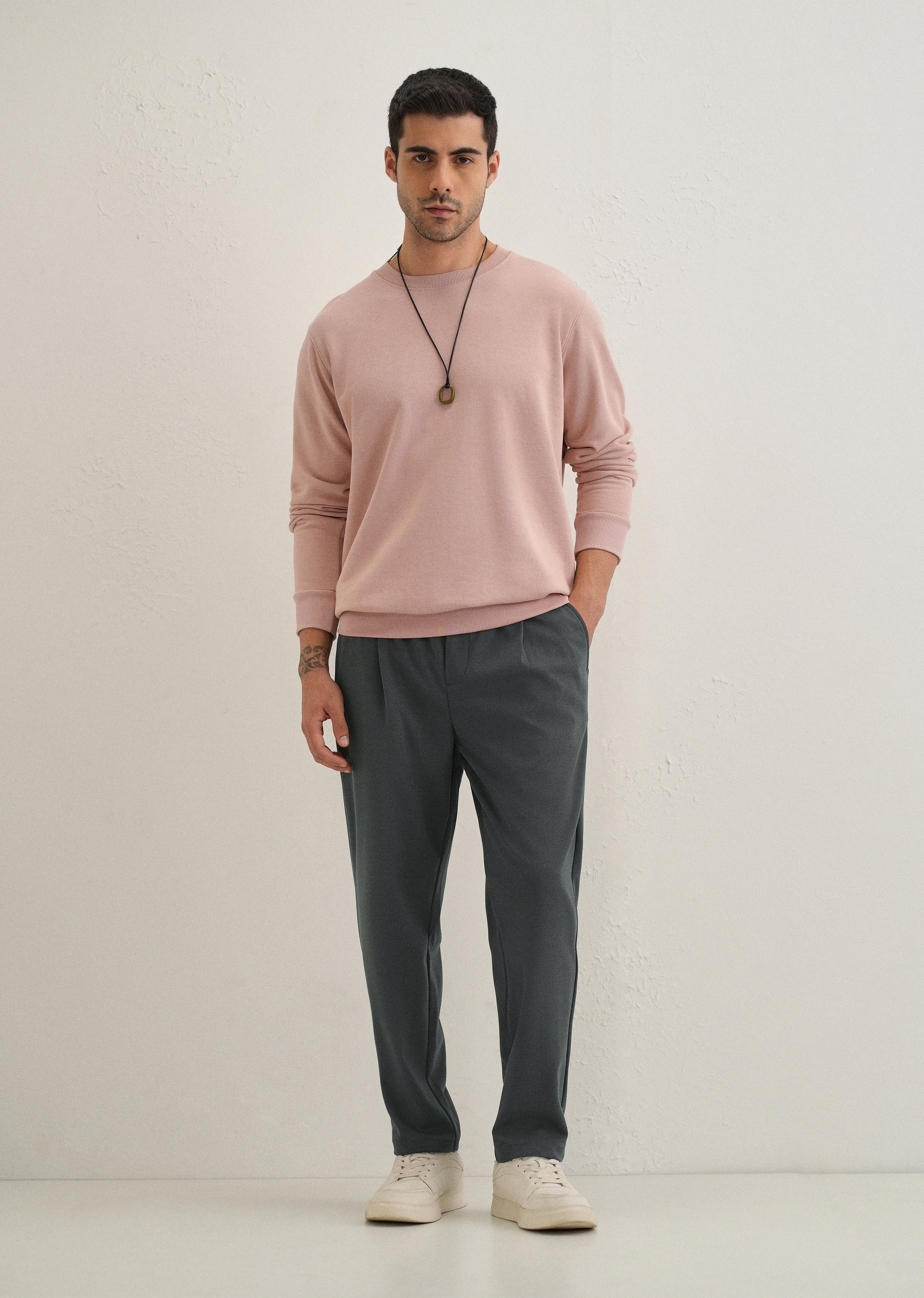 Flexi Dark Grey Korean Trouser