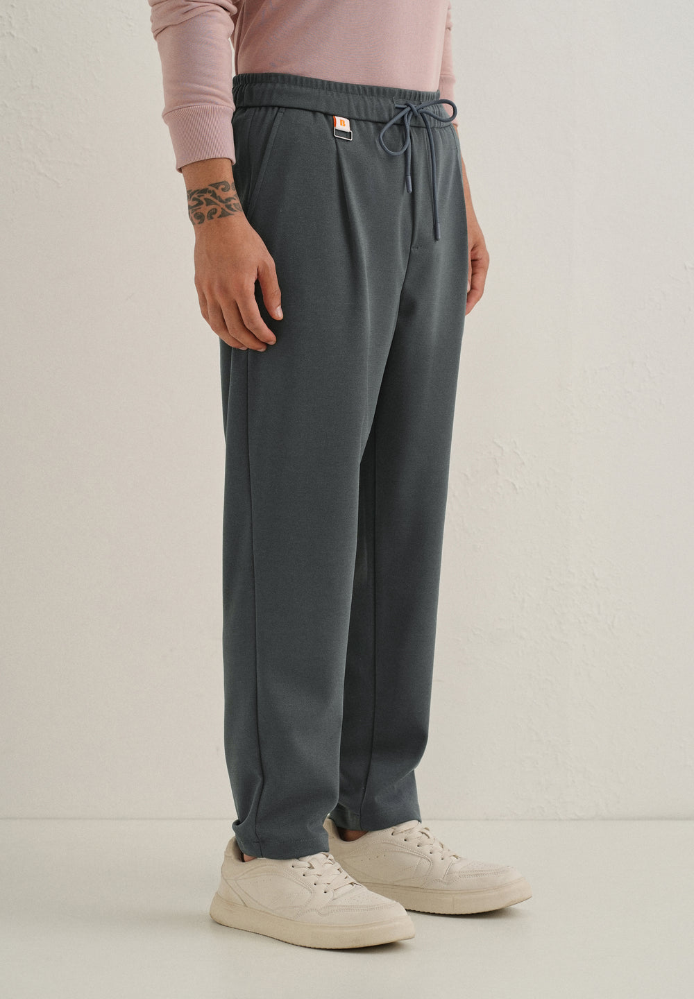 Flexi Dark Grey Korean Trouser