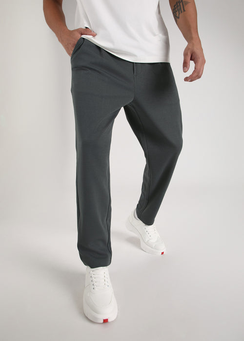 Flexi Dark Grey Korean Trouser