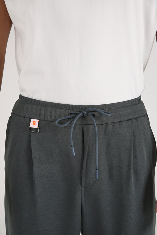 Flexi Dark Grey Korean Trouser