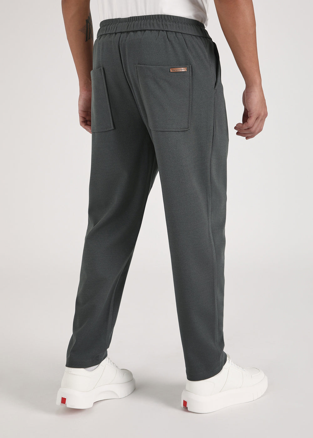 Flexi Dark Grey Korean Trousers