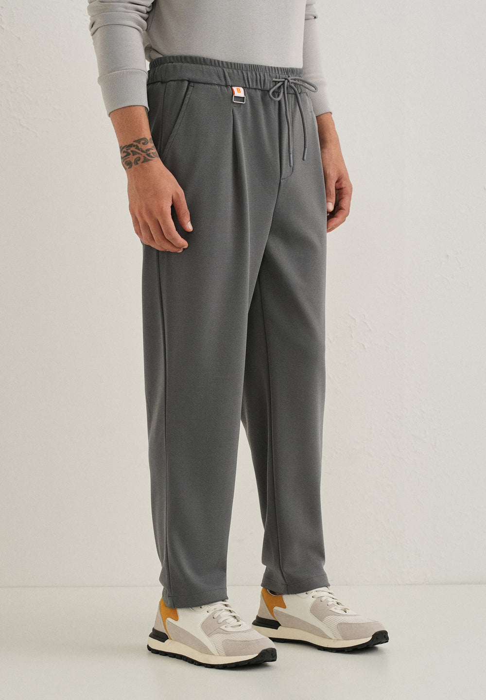 Flexi Grey Korean Trouser