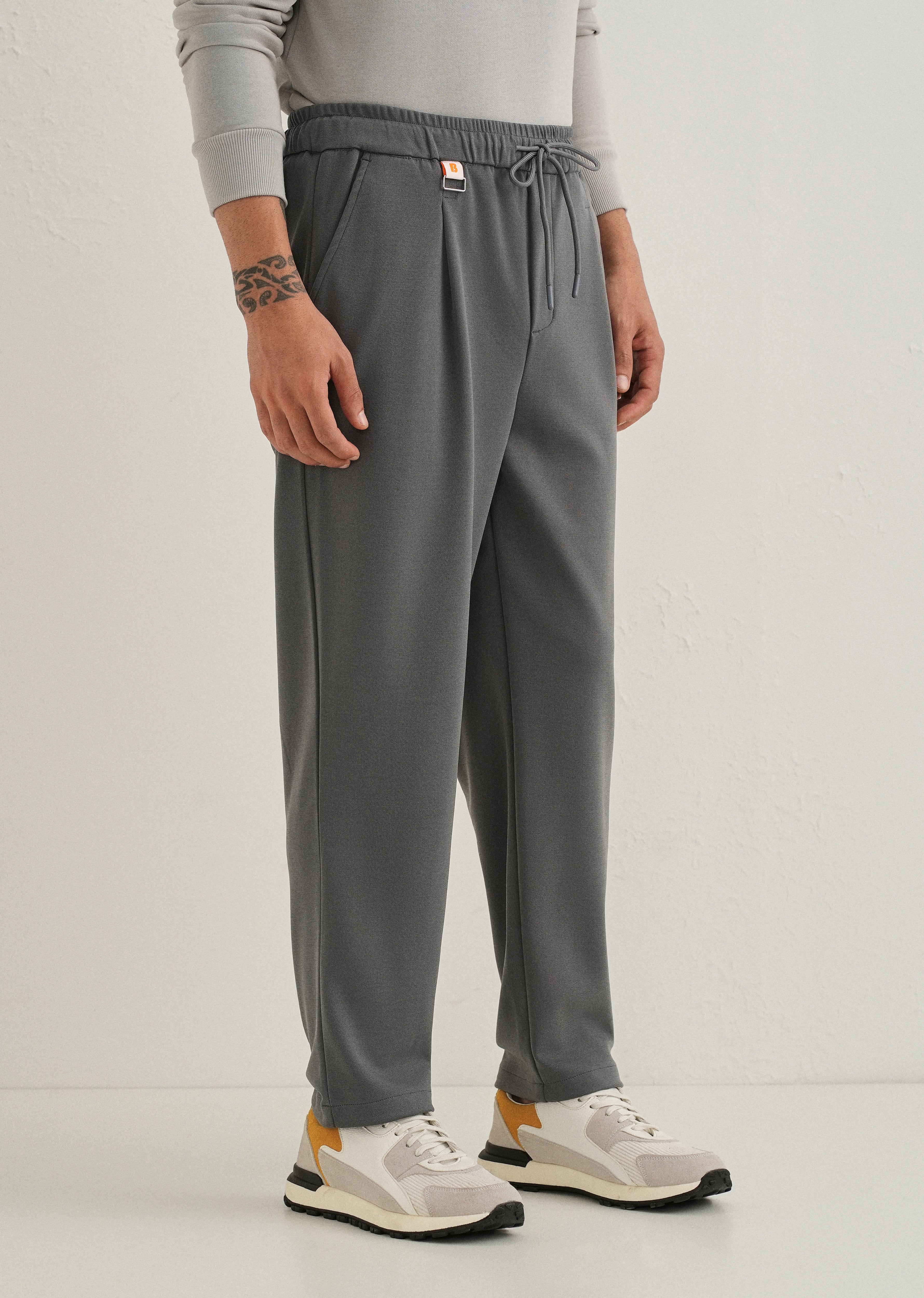 Flexi Grey Korean Trouser