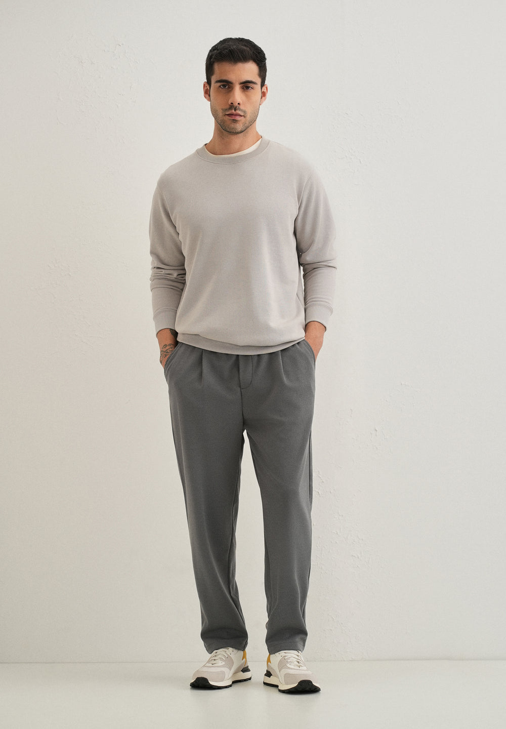 Flexi Grey Korean Trouser