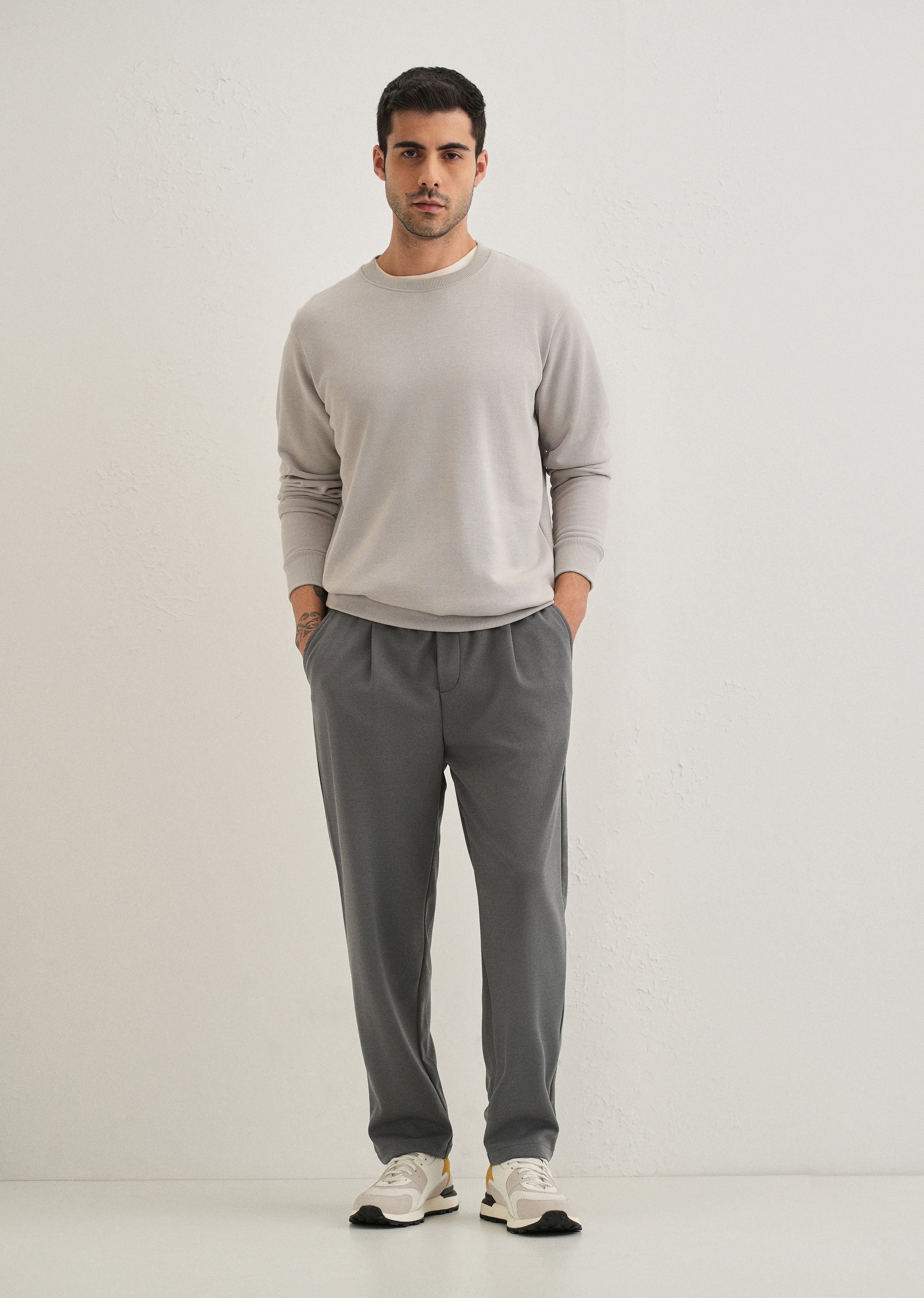 Flexi Grey Korean Trouser