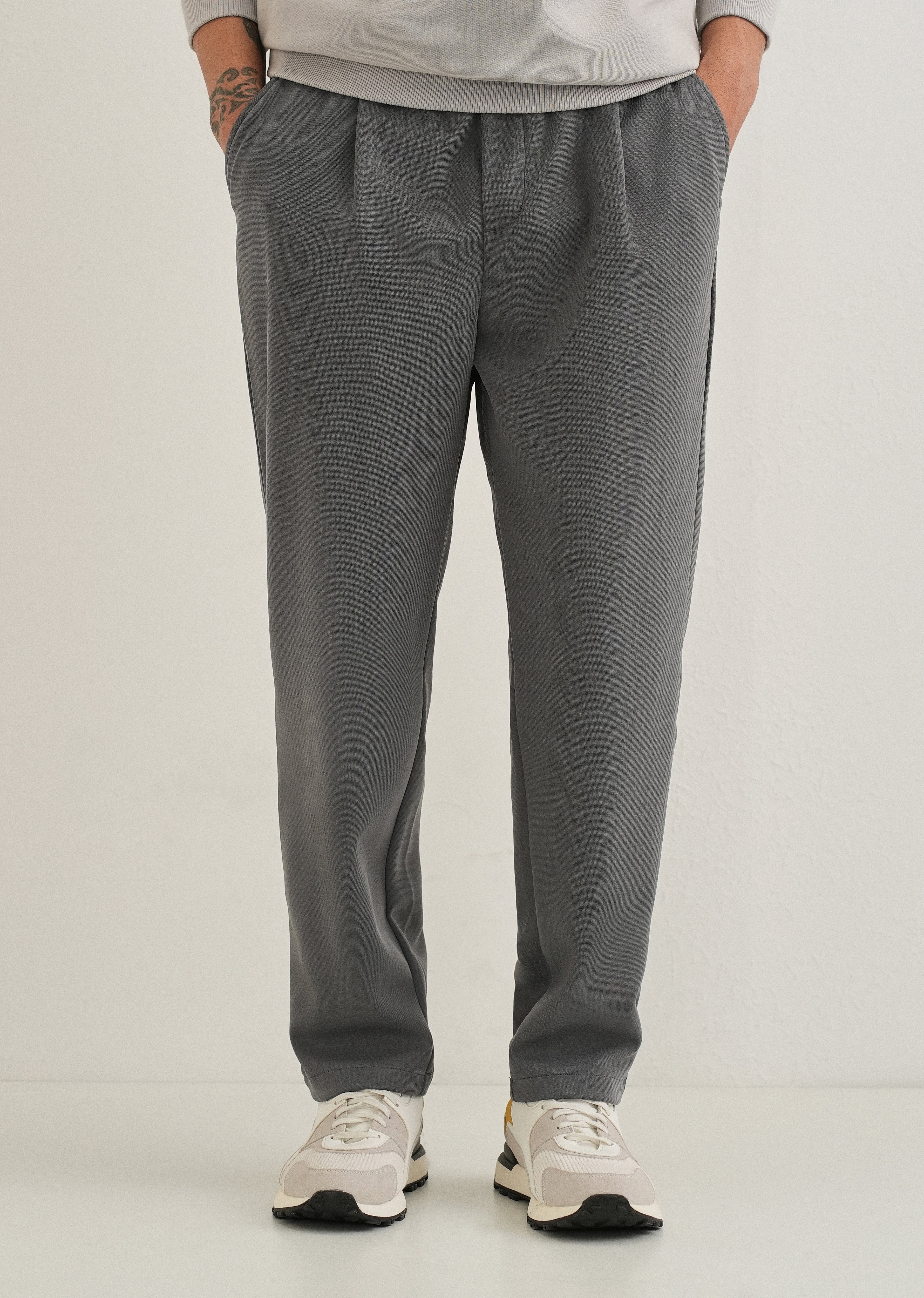 Flexi Grey Korean Trouser