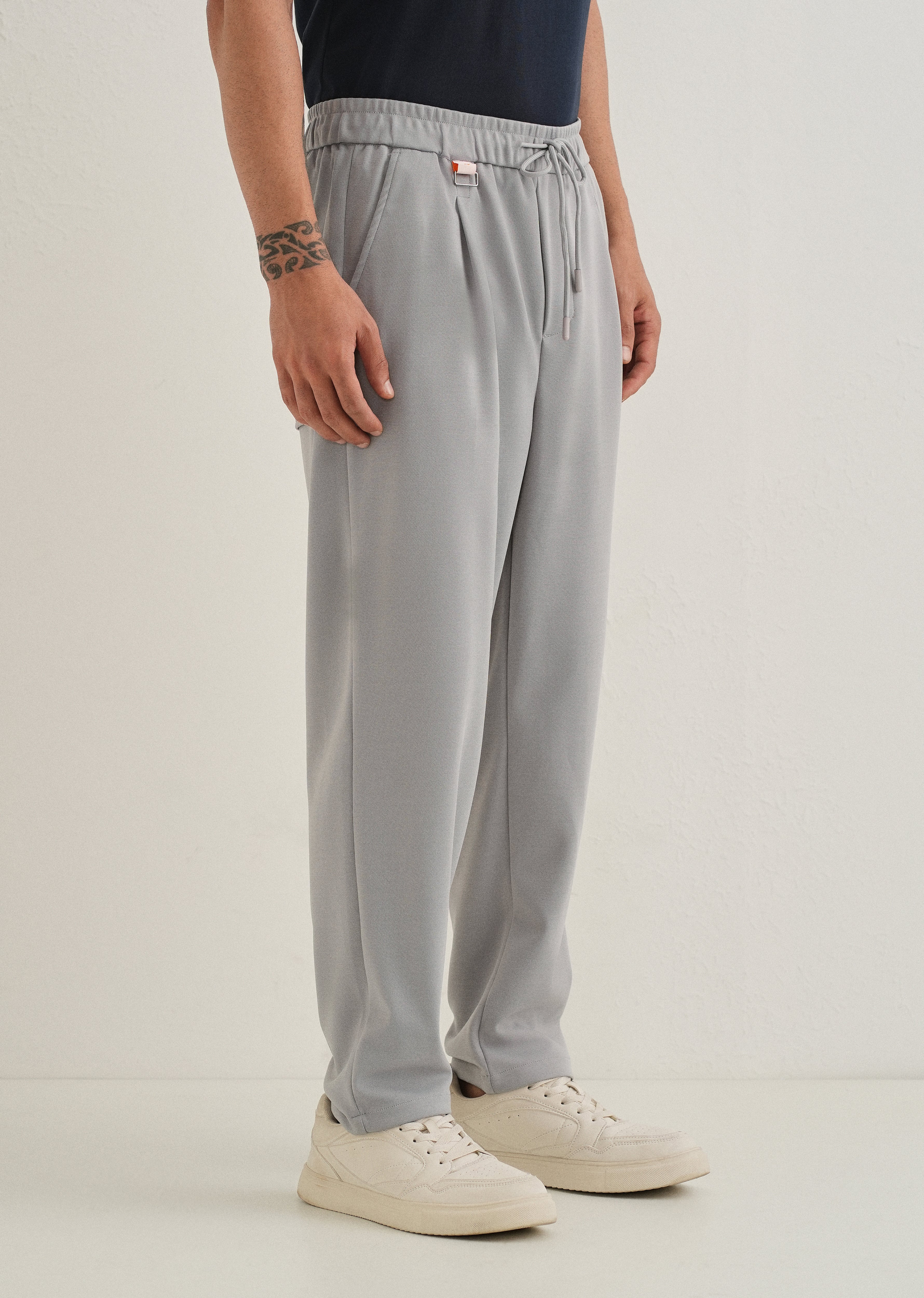 Flexi Light Grey Korean Trouser