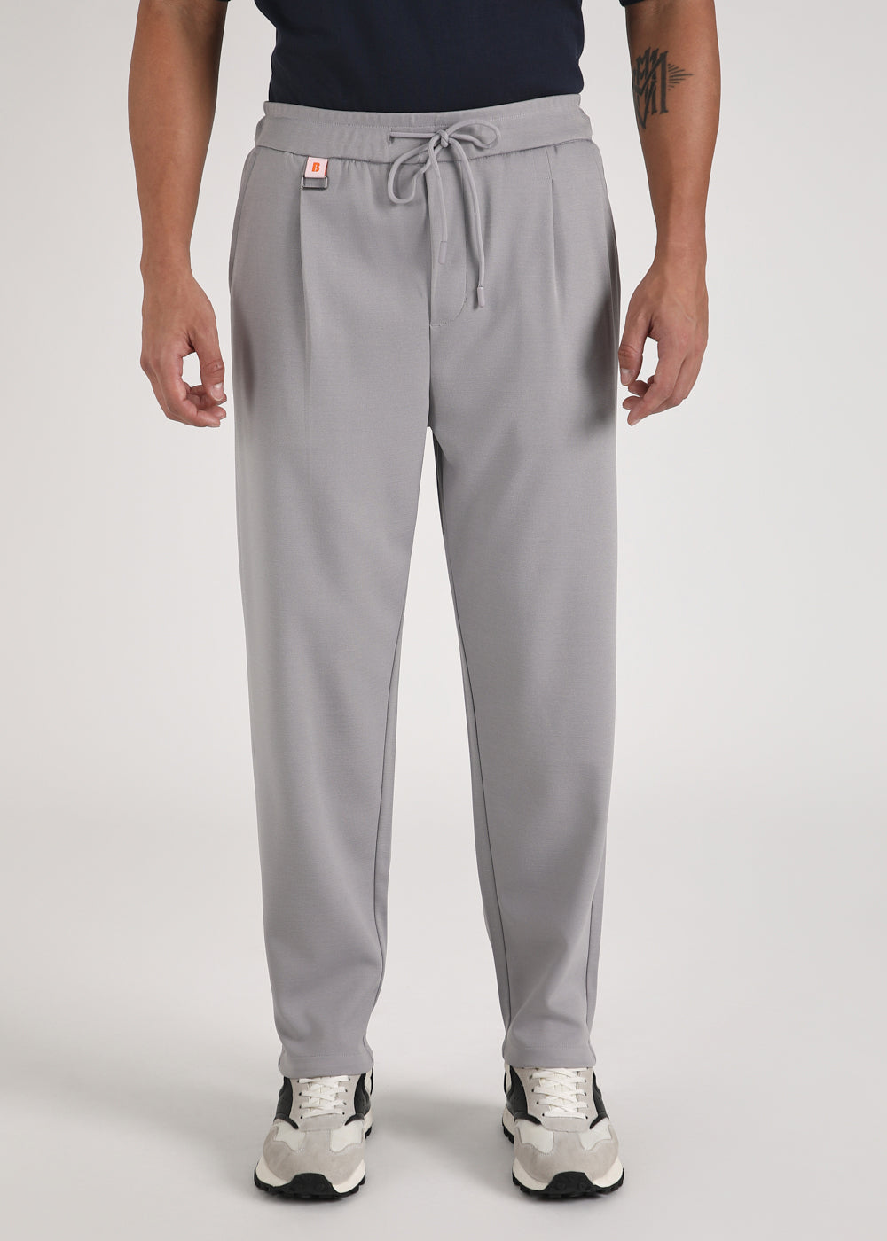 Flexi Light Grey Korean Trousers