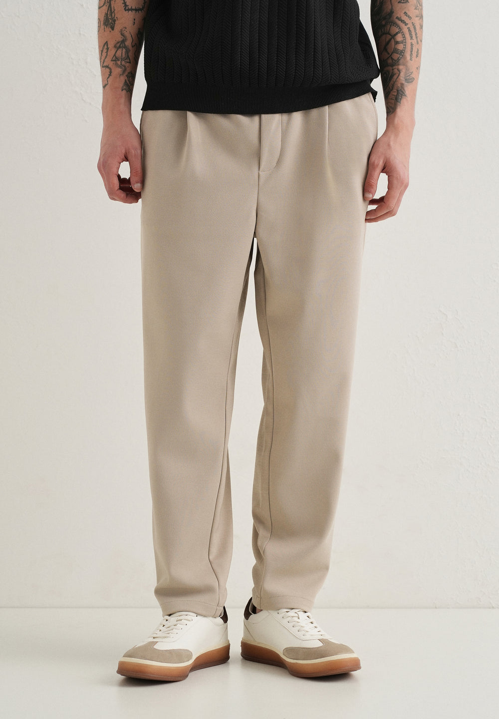 Flexi Sand Beige Korean Trouser