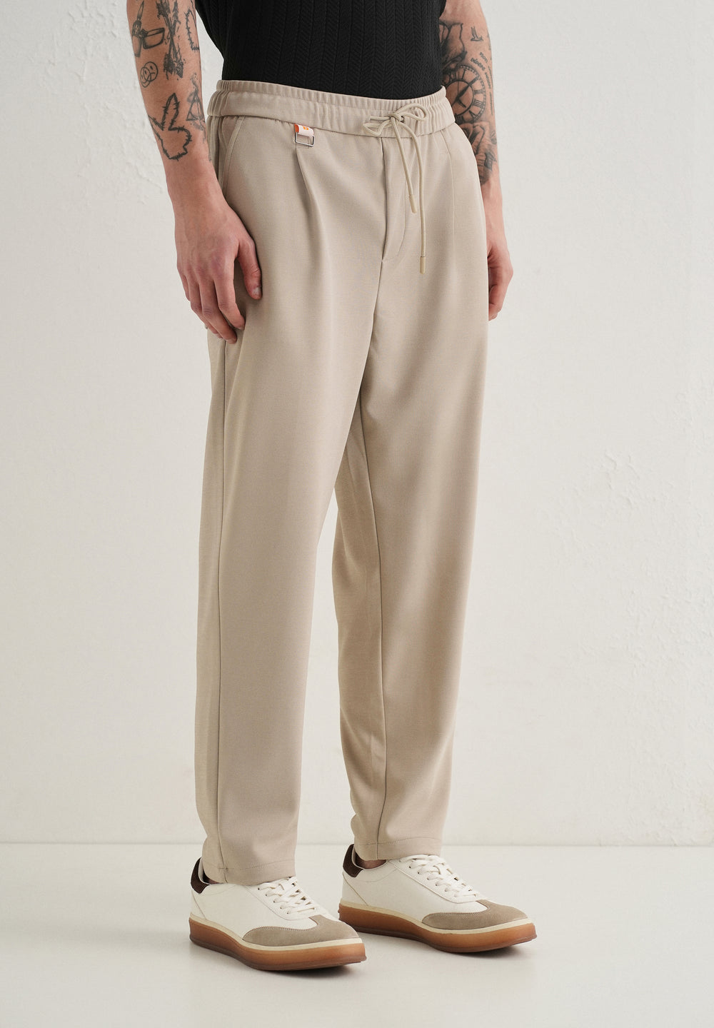Flexi Sand Beige Korean Trouser