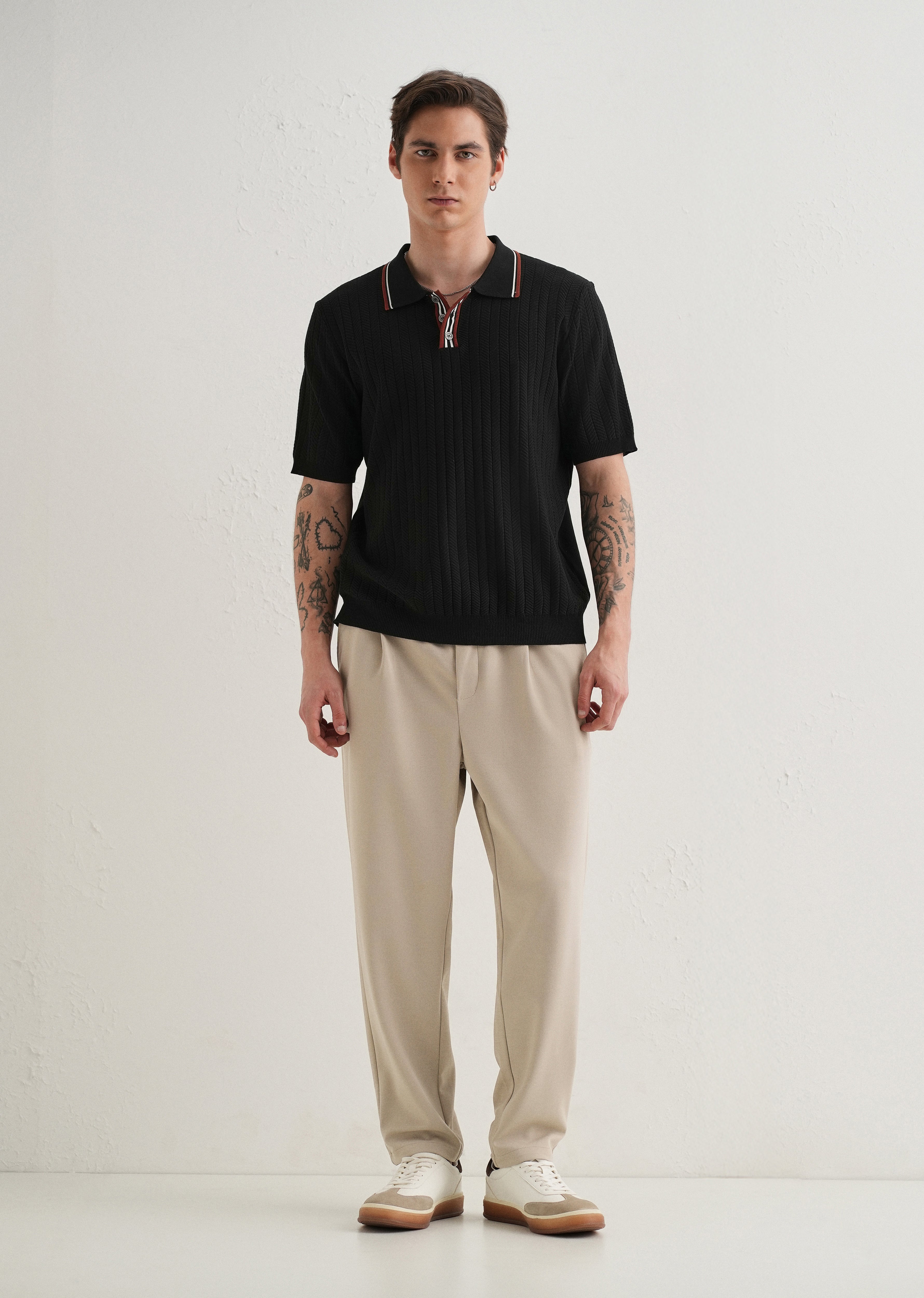 Flexi Sand Beige Korean Trouser