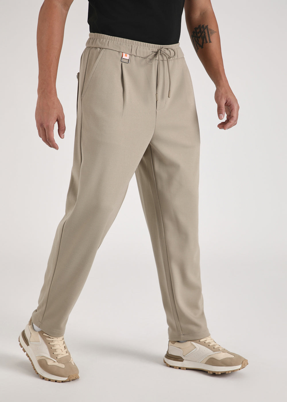 Flexi Beige Korean Trouser