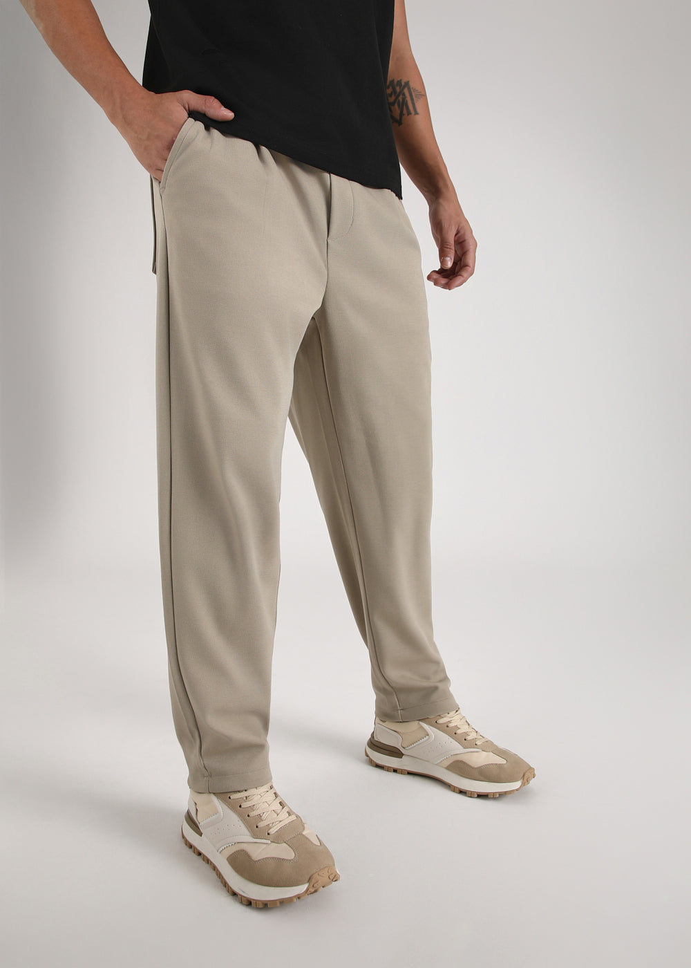 Flexi Beige Korean Trouser