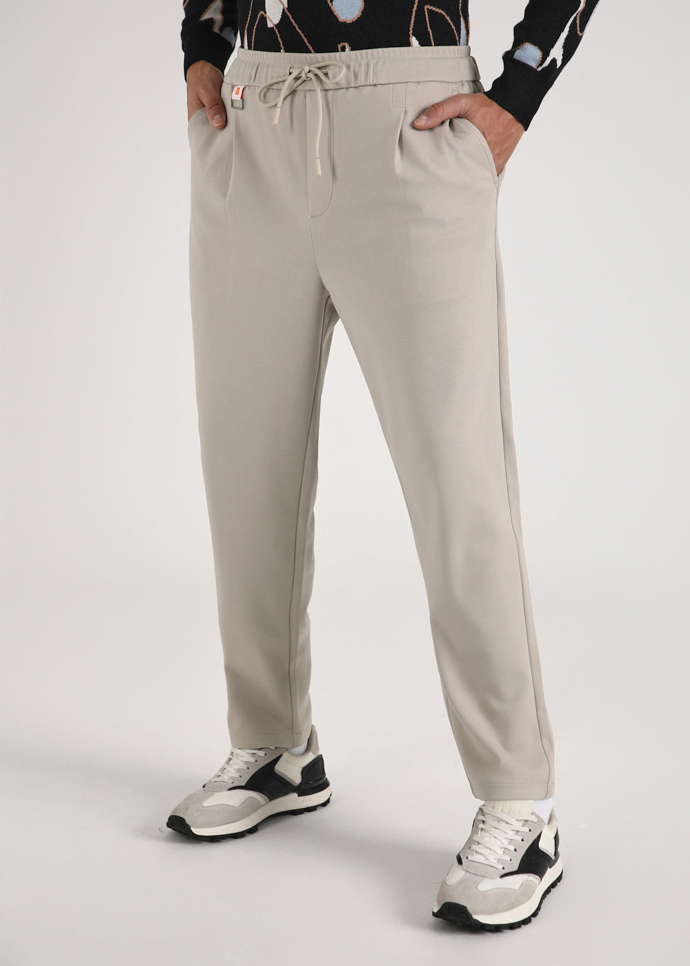 Flexi Sand Beige Korean Trousers