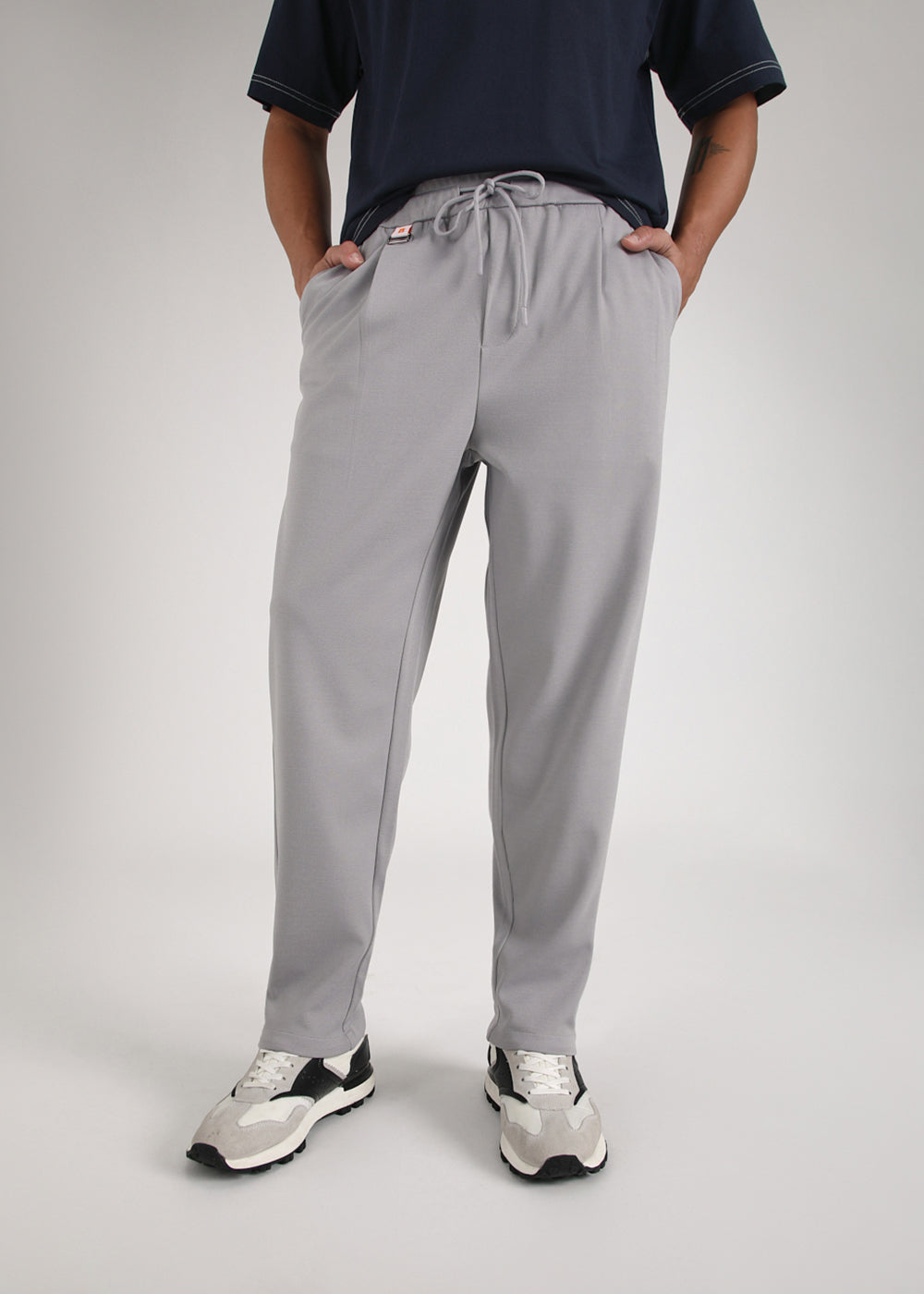 Flexi Light Grey Korean Trouser