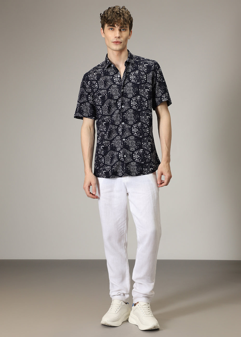 Flora Geo Print Shirt