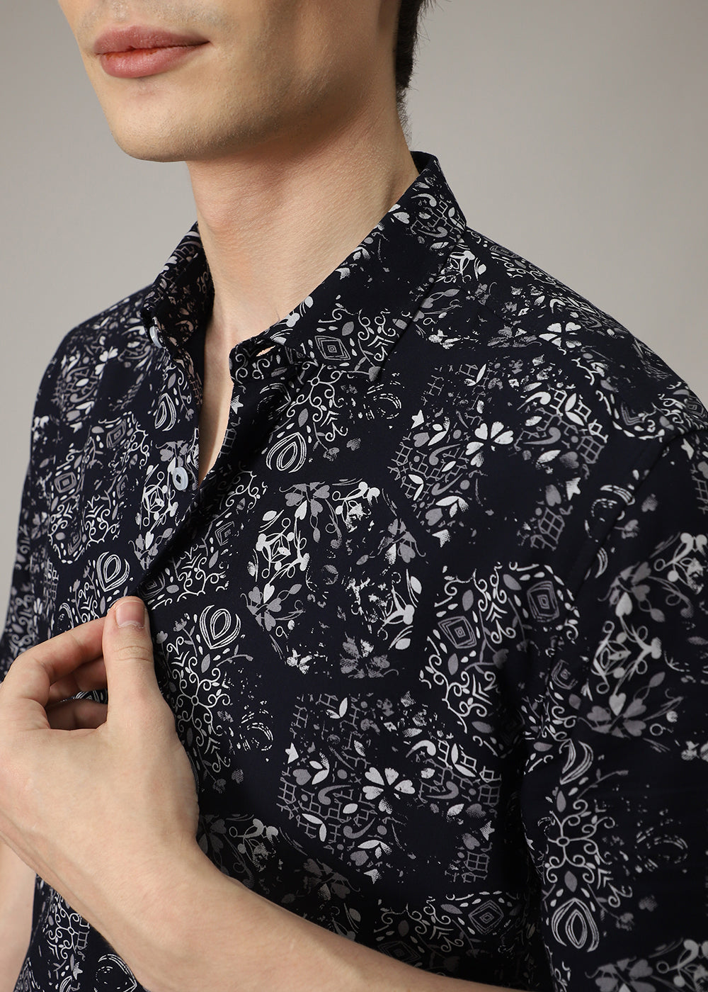 Flora Geo Print Shirt