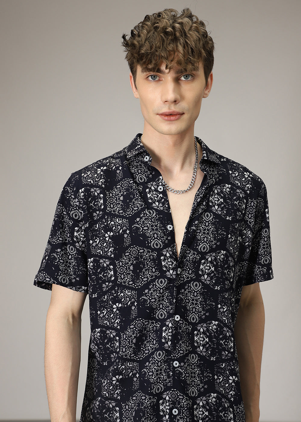 Flora Geo Print Shirt