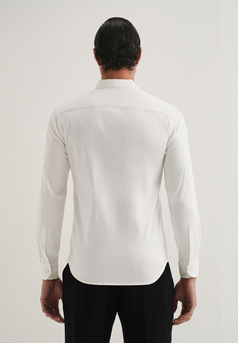 Floral Embroidered White Designer Shirt