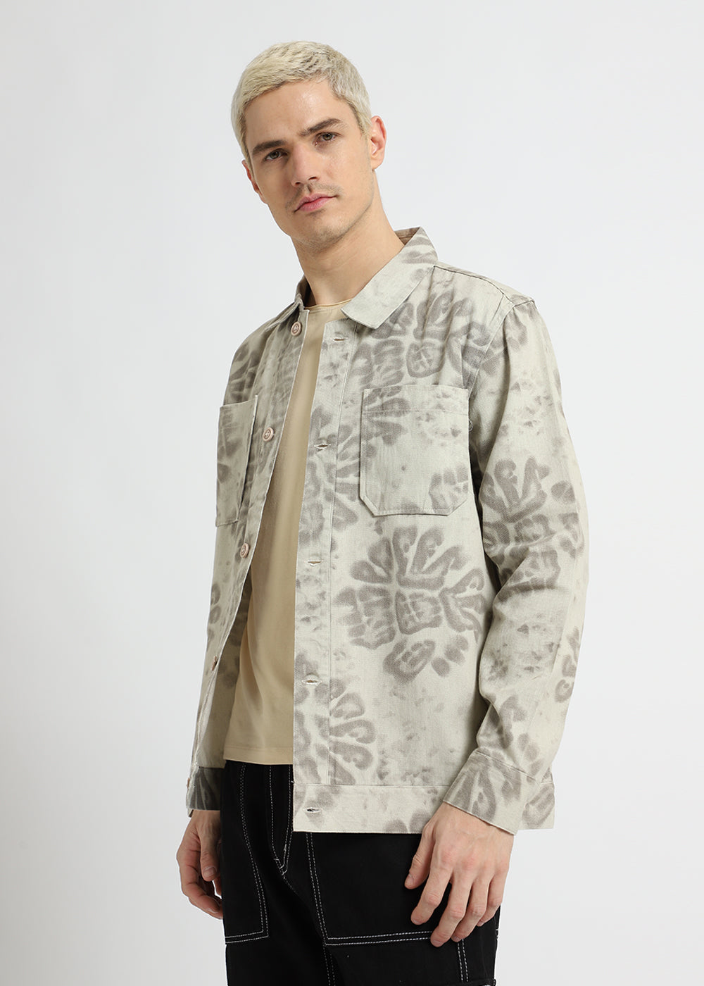 Abstract Floral Summer Jacket