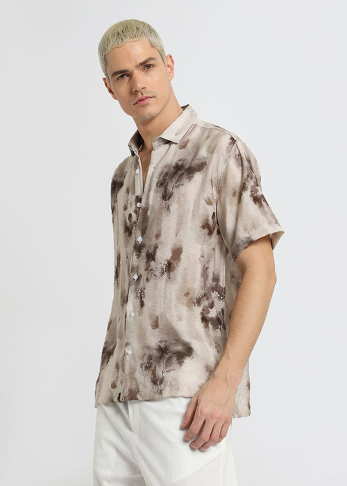 Floral Wash Printed Shirt