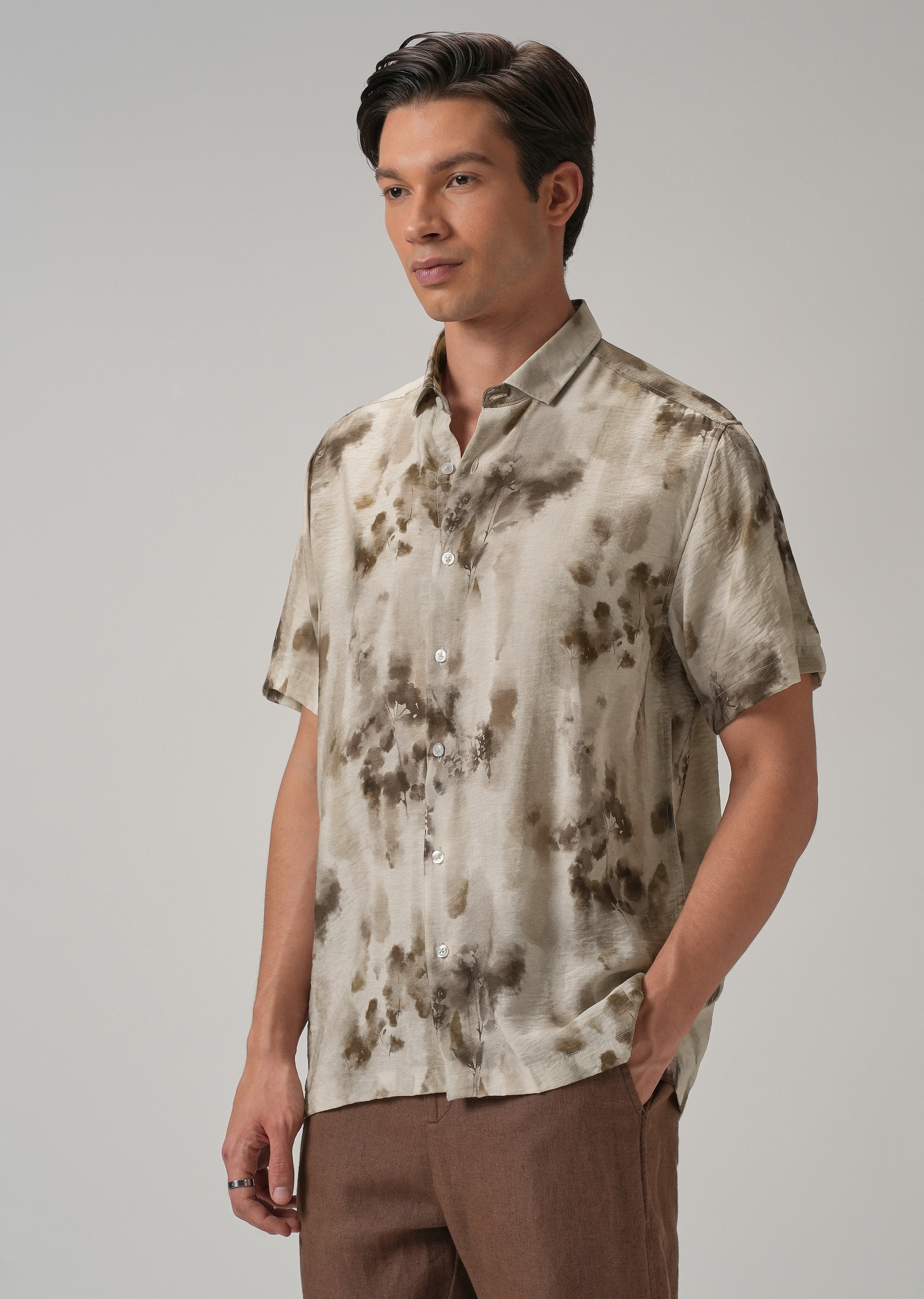 Floral Wash Printed Shirt